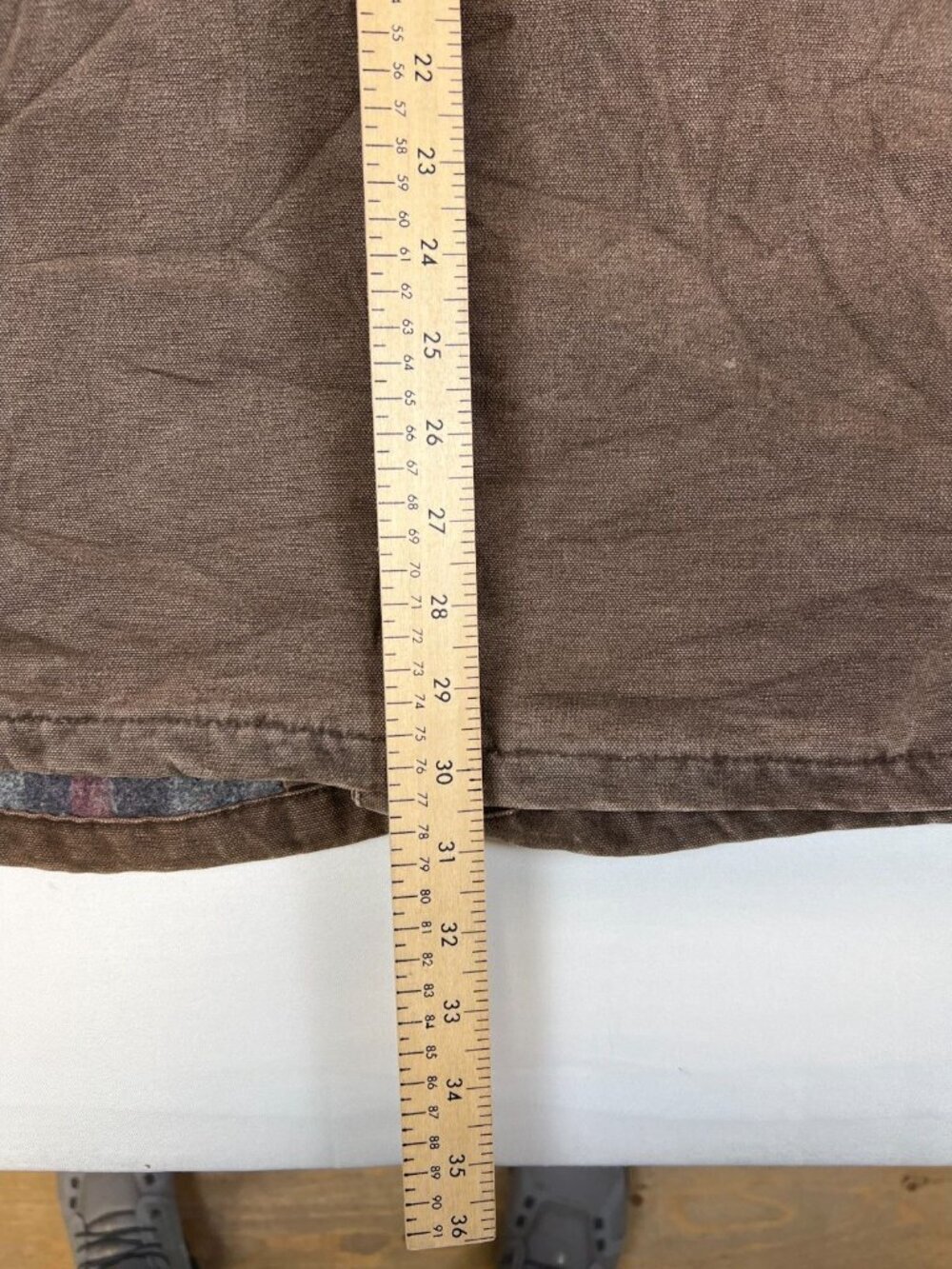 Vintage Carhartt Men 2XL Made in USA Sandstone Chore Coat Brown C58 CHT Blanket - Picture 8 of 11